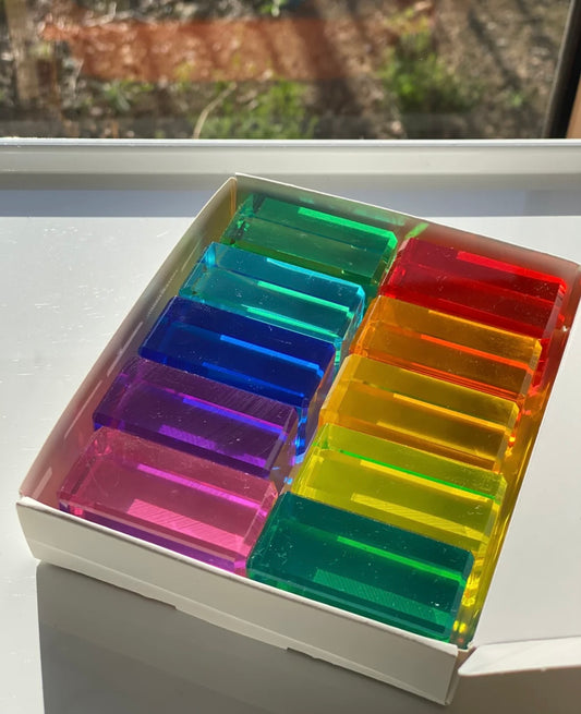 Lucite Rectangle Blocks