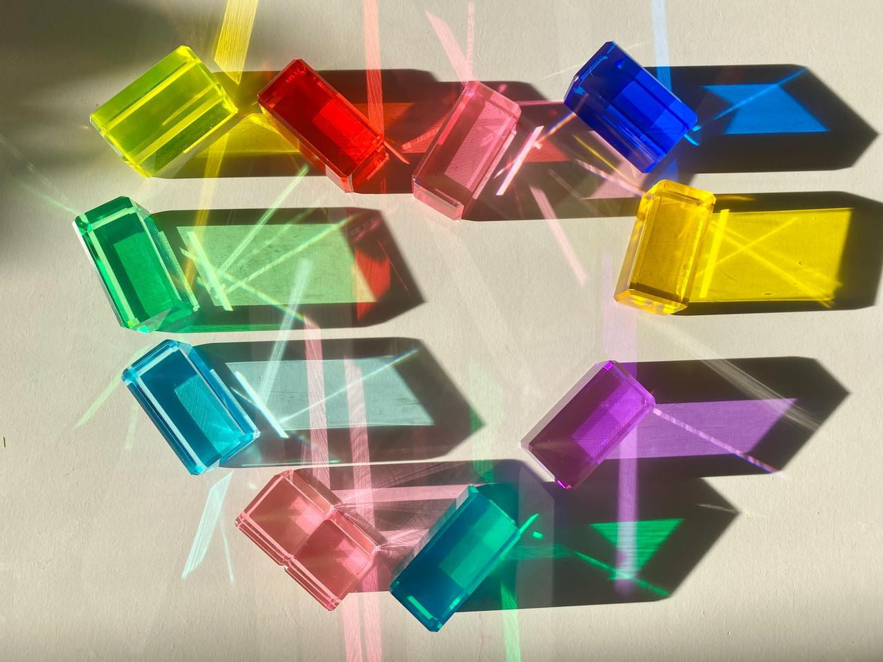 Lucite Rectangle Blocks