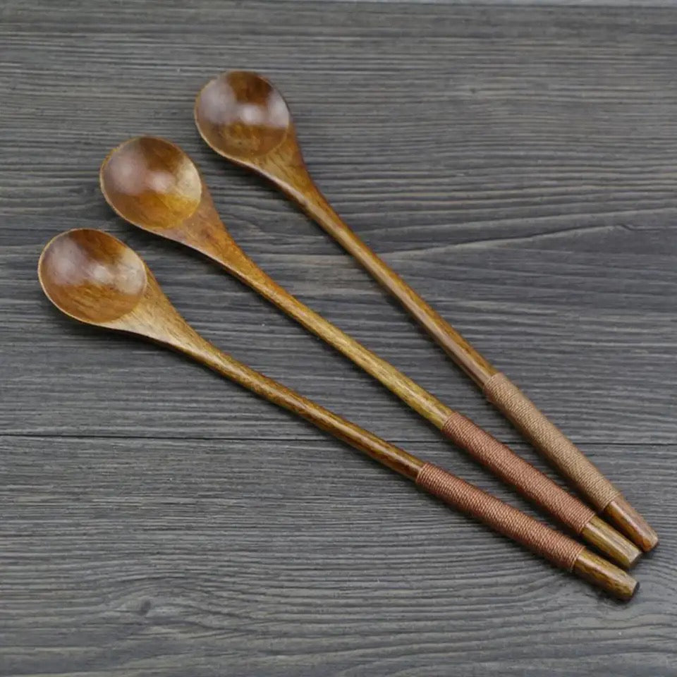 Potion Spoon - long handle bamboo