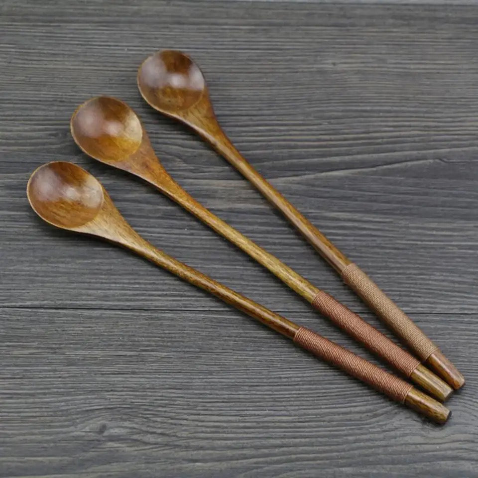 Potion Spoon - long handle bamboo