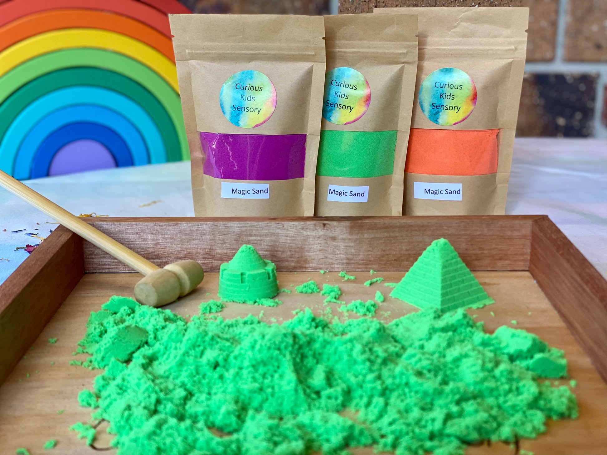 Magic sand top for kids